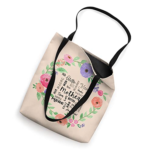 International Mom World Translations Multi Languages Black Tote Bag