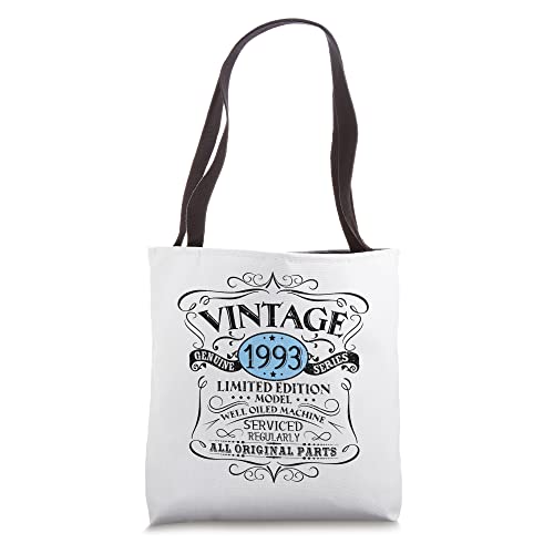 Vintage 1993 29th Birthday Gift Men Women Original Design Tote Bag