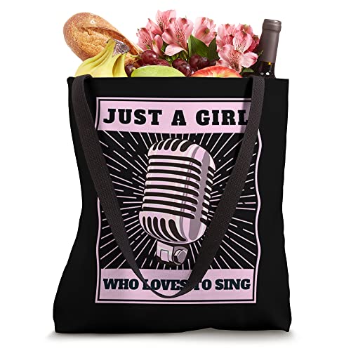 Just A Girl Who Loves To Sing Vocalist Choir Tote Bag
