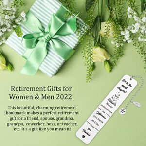 Retirement Gifts for Women Men - Retired Gifts for Women - Cute Metal Bookmarks for Book Lovers Readers Retirees Boss Coworker Farewell Leaving Gifts