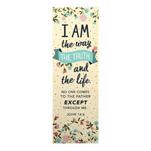 john 14:6 i am the way bookmarks, 2 x 6 inches, 25 bookmarks