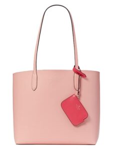 kate spade ava leather reversible tote (donut pink)