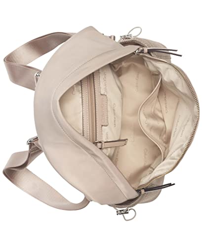 Calvin Klein Women's Jessie Organizational Backpack, Goat, One Size