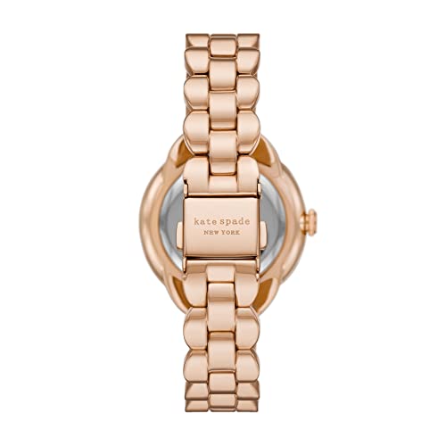 kate spade new york morningside three-hand rose gold-tone stainless steel watch (Model: KSW1738)