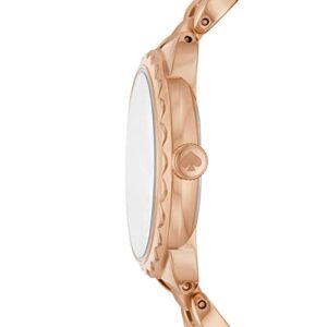 kate spade new york morningside three-hand rose gold-tone stainless steel watch (Model: KSW1738)