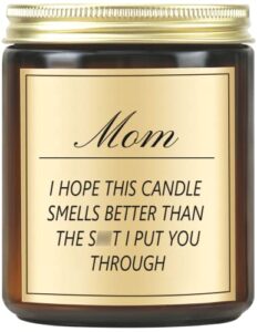 mothers day gifts – candles gifts for mom from daughter son, birthday gifts for mom from daughter, mom gifts, mom birthday gifts, lavender scented candle