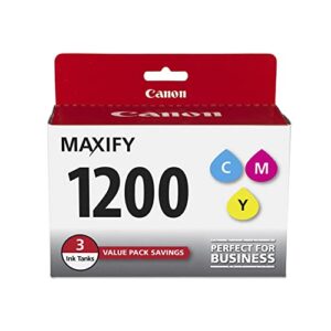 canon maxify pgi-1200 3color multi pack ink compatible to mb2120, mb2720, b2020, mb2320, cyan, magenta, yellow