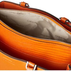 Calvin Klein Rita 2 in 1 Organizaional Satchel, Flame Orange