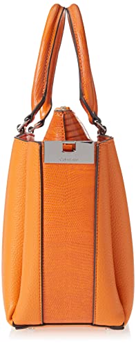 Calvin Klein Rita 2 in 1 Organizaional Satchel, Flame Orange