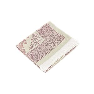 Muslim Prayer Rug and Prayer Beads with Elegant Gift Box | Janamaz | Sajadah | Soft Islamic Prayer Rug | Islamic Gifts Set | Prayer Carpet Mat, Taffeta Fabric, Pink