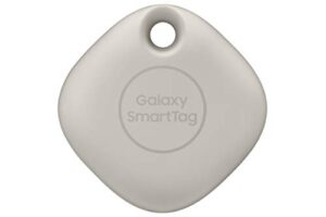 samsung galaxy smarttag ei-t5300 bluetooth tracker & item locator for keys, wallets, luggage and more, oatmeal