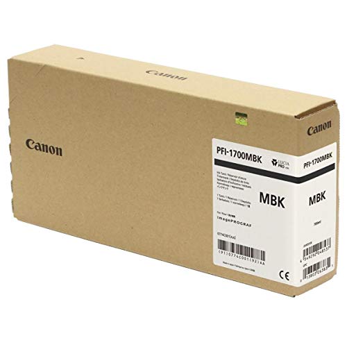 Canon imagePROGRAF PFI-1700MBK PRO-2000/4000/4000S/6000S Matte Black Ink (700 ml)