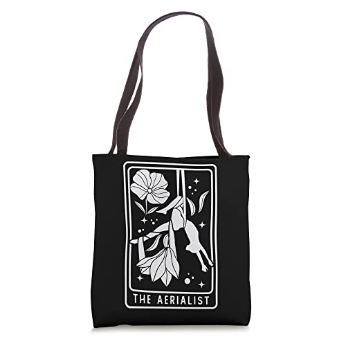 Aerialist Floral Acrobatics Dancer Aerial Silk Circus Sports Tote Bag