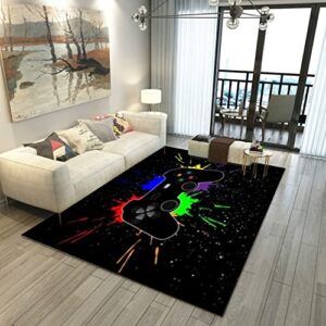 gamer controller carpets for boys bedroom 3d printed gaming gamepad living room mat area rugs game player home decor 31×20 inch