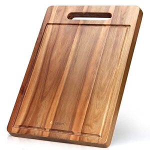 decorative acacia wood cutting board with handle fruit charcuterie board meat butcher block wooden chopping blocks carving serving board small kitchen cutting boards