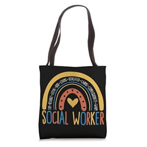 social work month appreciation day school worker tote bag
