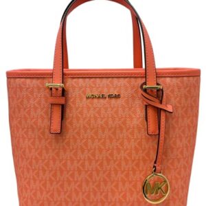 Michael Kors XS Carry All Jet Set Travel Womens Tote (grapefruit multi)