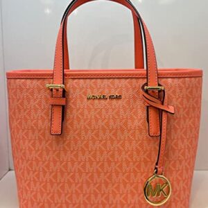 Michael Kors XS Carry All Jet Set Travel Womens Tote (grapefruit multi)