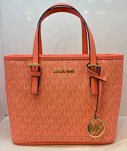 Michael Kors XS Carry All Jet Set Travel Womens Tote (grapefruit multi)