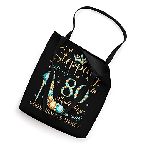 Stepping Into My 80th Birthday With God's Grace and Mercy Tote Bag