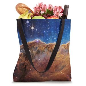 Carina Nebula JWST NASA James Webb Space Telescope Tote Bag