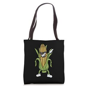 corn on the cob dabbing corncob farm farmer popcorn tote bag