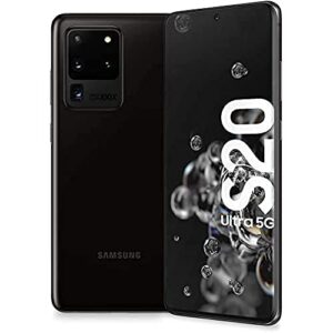 Samsung S20 Ultra 5G Factory Unlocked SM-G988U1 Cosmic Black 128GB - US Warranty (Renewed)