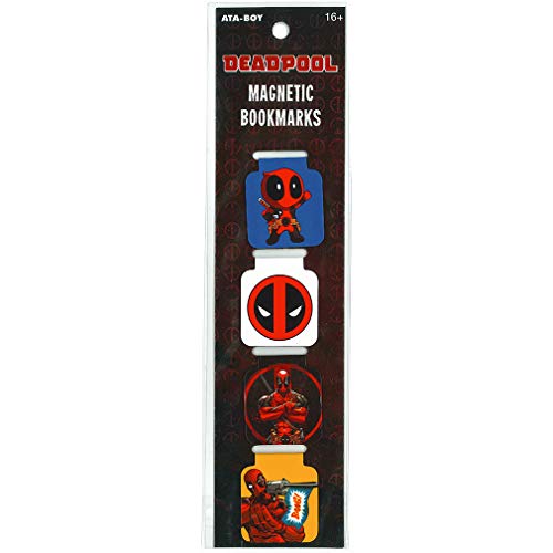 Ata-Boy Deadpool Bookmark, Marvel Magnetic Bookmarks (4 Set) Deadpool Assort Gifts & Merchandise…