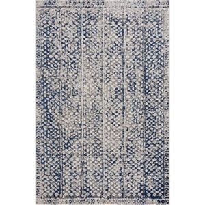 Bloom Rugs Troya Gray/Blue 5x7 Rug - Modern Abstract Area Rug for Living Room, Bedroom, Dining Room, and Kitchen - Exact Size: 5' x 7'5"