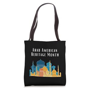 arab american heritage month tote bag