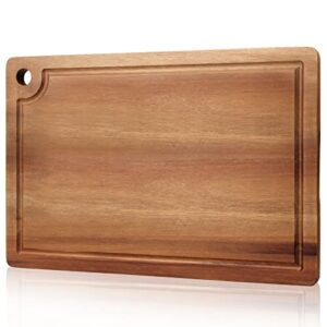 acacia wood cutting board for kitchen wooden charcuterie boards chopping block platter for serving meat board chopping rectangle hanging wooden cutting boards