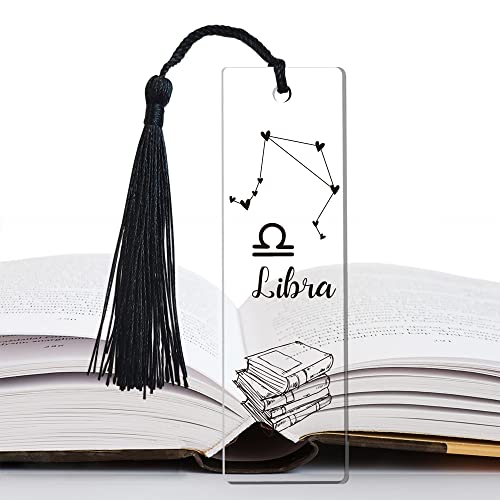 Libra Constellation Inspirational Bookmark Gifts for Women Funny Bookmarks for Libra Constellation Girl Bookworm Sister Daughter Book Friend Sister Gifts Friendship Gifts