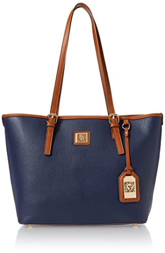 Anne Klein Womens Classic Ak Perfect tote, Distant Mountain/ Brownie, One Size US