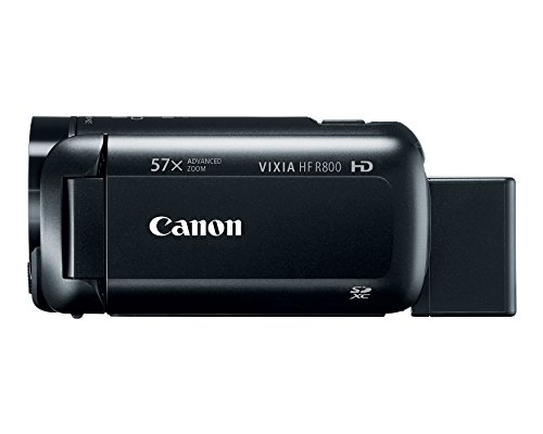 Canon VIXIA HF R800 Portable Video Camera Camcorder with Audio Input(Microphone), 3.0-Inch Touch Panel LCD, Digic DV 4 Image Processor, 57x Advanced Zoom, and Full HD CMOS Sensor, Black