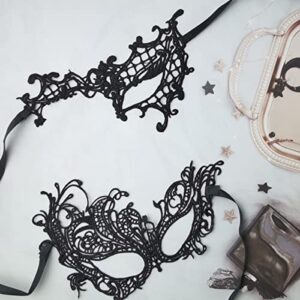 TIHOOD 30PCS Lace Mask Masquerade Venetian Eyemask Halloween Sexy Woman Lace Mask for Halloween Masquerade Carnival Party Costume Ball