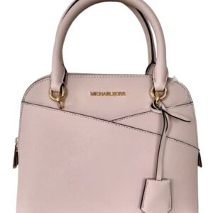 Michael Kors Jet Set Medium Logo Dome Satchel (Powder Blush)