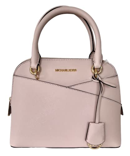 Michael Kors Jet Set Medium Logo Dome Satchel (Powder Blush)