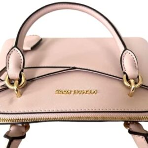 Michael Kors Jet Set Medium Logo Dome Satchel (Powder Blush)