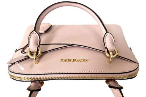 Michael Kors Jet Set Medium Logo Dome Satchel (Powder Blush)