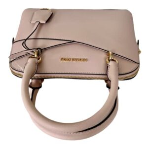 Michael Kors Jet Set Medium Logo Dome Satchel (Powder Blush)