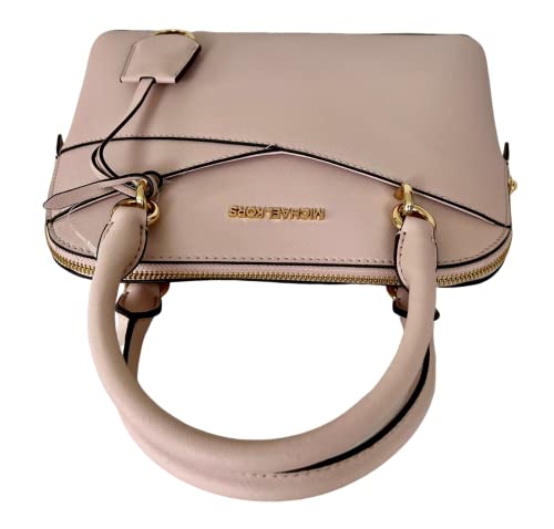 Michael Kors Jet Set Medium Logo Dome Satchel (Powder Blush)