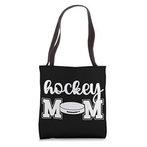 ice hockey mom ice hockey mama of a hockey player tote bag