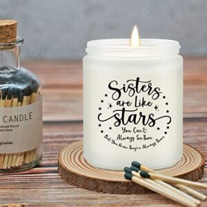 Maybeone Sisters are Like Stars Gifts - Sisters Gifts from Sister - Lavender Scented Candle Gifts for Sister - Christmas, Mother's Day, Birthday Gifts for Sister from Brother