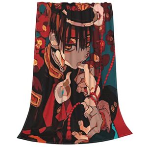 anime toilet bound hanako kun blanket flannel fleece throw soft cozy all season blankets 50″x40″