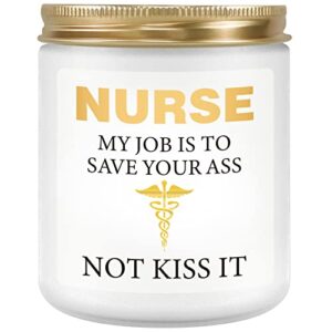 nurse gifts for women, funny nurses week gifts for friends coworker, nurse appreciation gifts, rn nursing gifts, birthday retirement nursing school graduation gifts – lavender scented candles