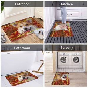 Custom Rug Pad Personalized Your Own Image Text Photo Welcome Doormat Rubber Backing Area Rugs Floor Mats Non Slip Carpet for Foyer Front Porch Back Door Patio 16"x24"