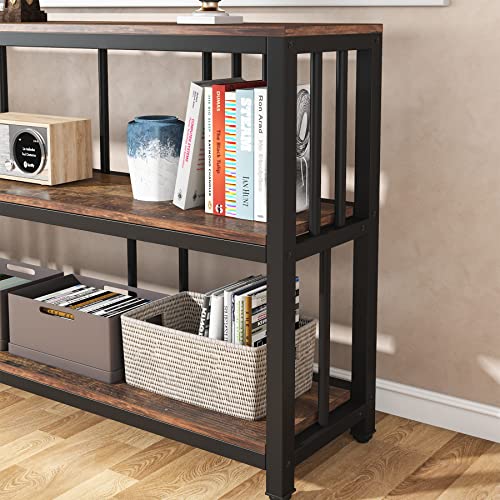Tribesigns Long Console Table, 70.89 inches Sofa Table, 3 Tier Entryway Table, Industrial Hallway Table, Large Storage Accent Table for Living Room Garage, Rustic Behind Couch Table