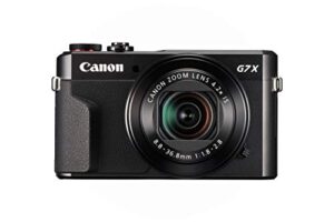 canon powershot g7 x mark ii digital camera w/ 1 inch sensor and tilt lcd screen – wi-fi & nfc enabled (black) (renewed)