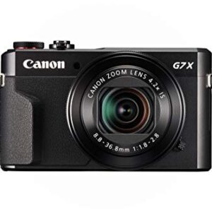 Canon PowerShot G7 X Mark II Digital Camera w/ 1 Inch Sensor and tilt LCD screen - Wi-Fi & NFC Enabled (Black) (Renewed)