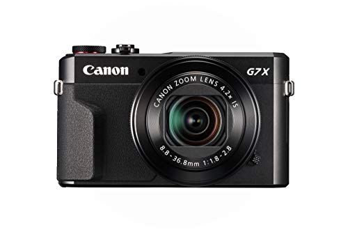 Canon PowerShot G7 X Mark II Digital Camera w/ 1 Inch Sensor and tilt LCD screen - Wi-Fi & NFC Enabled (Black) (Renewed)